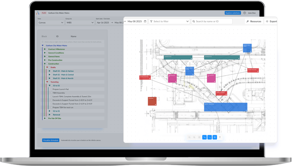 Visual Construction Digital Planning Software