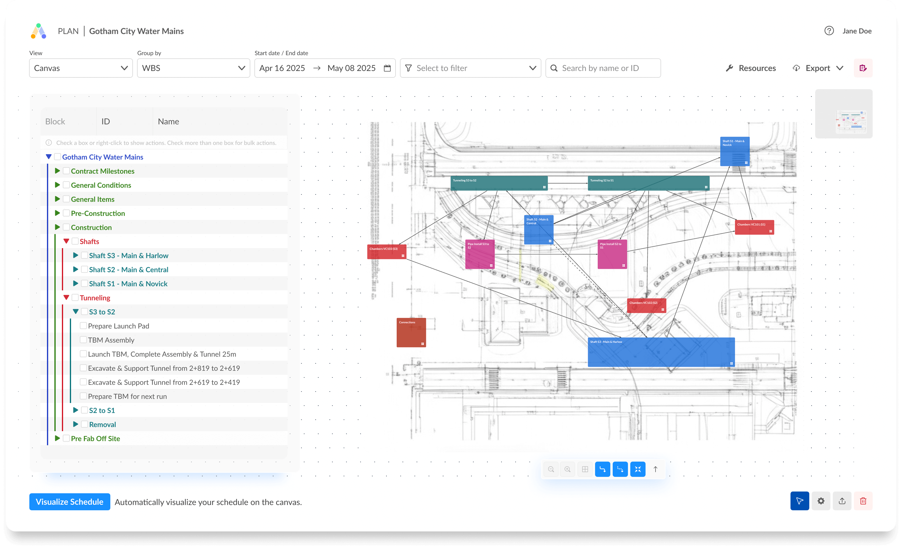 Visual Construction Digital Planning Software