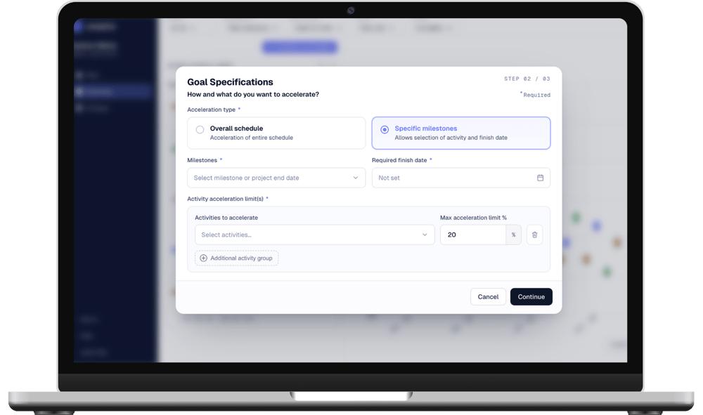 Acceleration Ui Construction Project Schedule Acceleration & Optimization Software