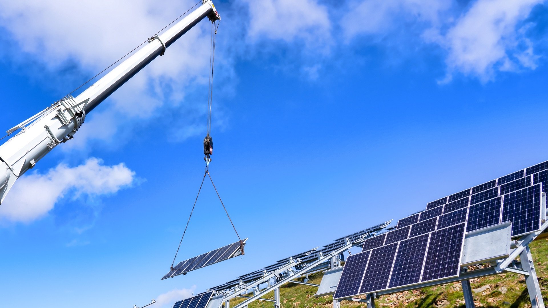 solar farm construction